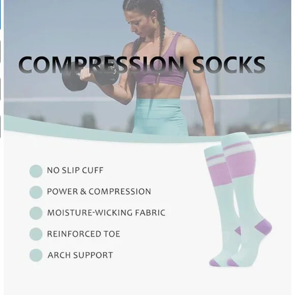 Brand new - Colorful Compression Socks - Picture 3 of 3